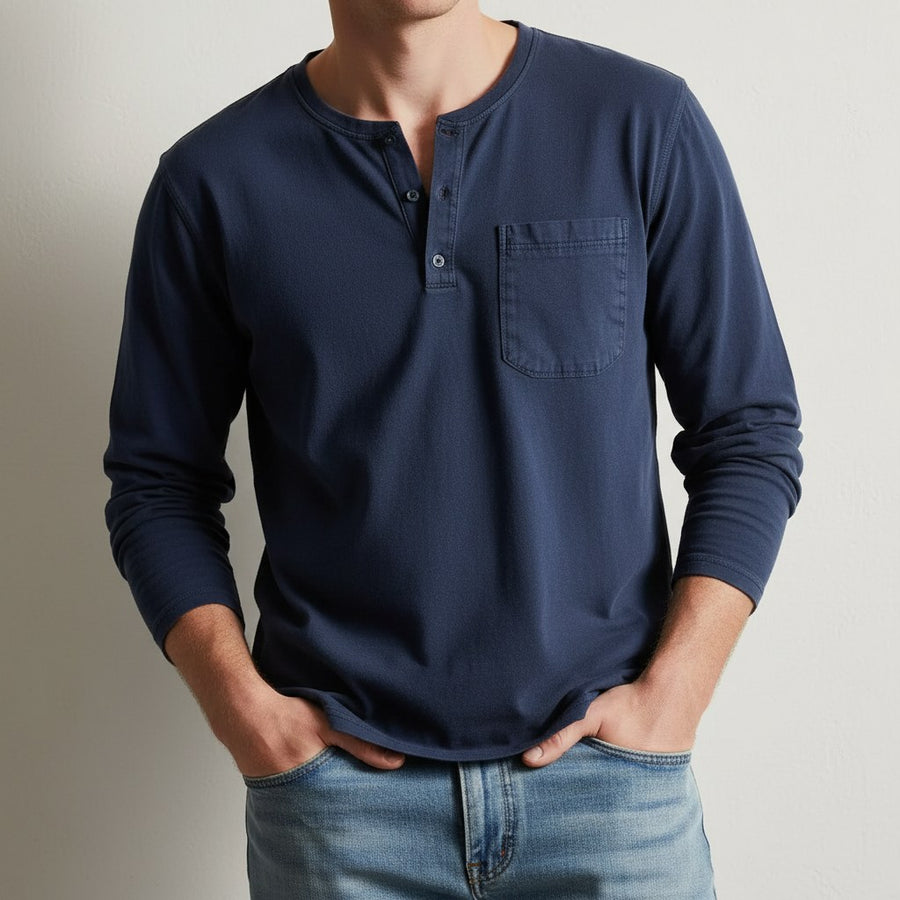 Westmont Henley Shirt in Royal Blue