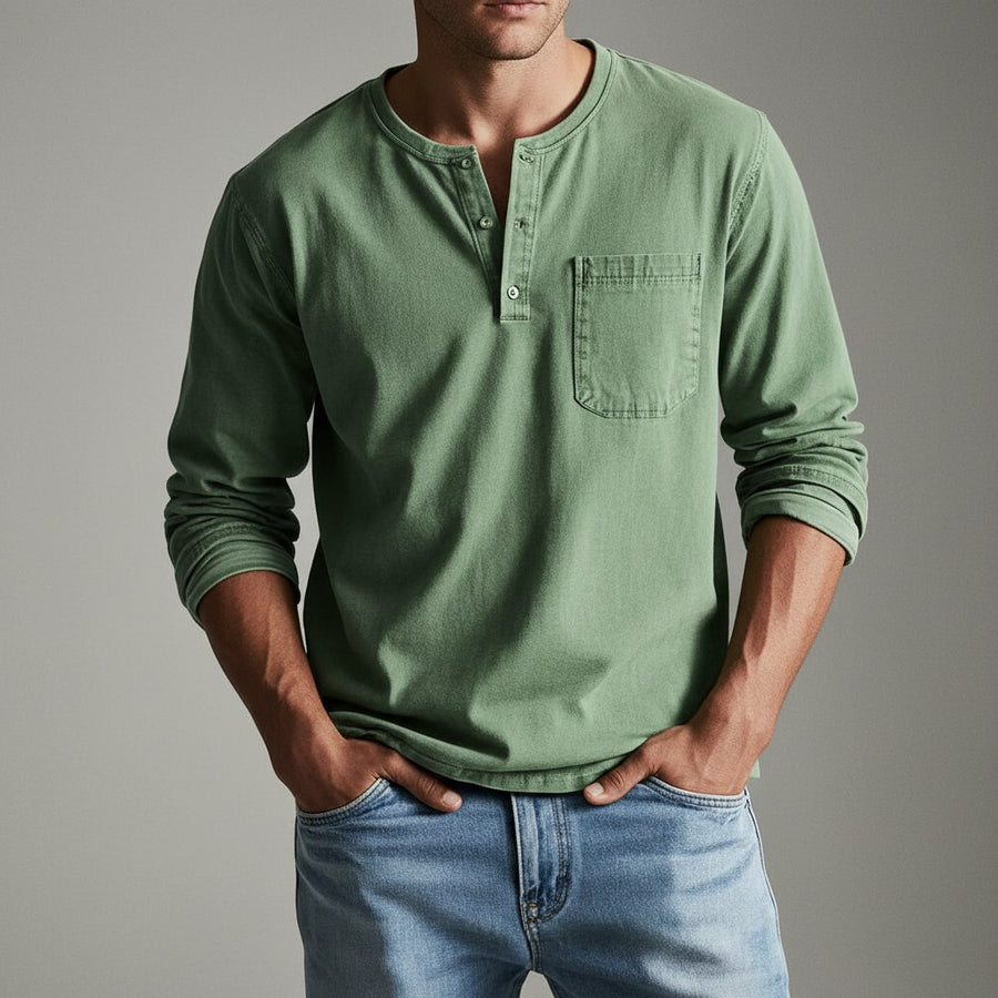 Westmont Henley Shirt in Sea Foam