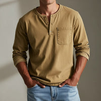 Westmont Henley Shirt in Sienna Brown