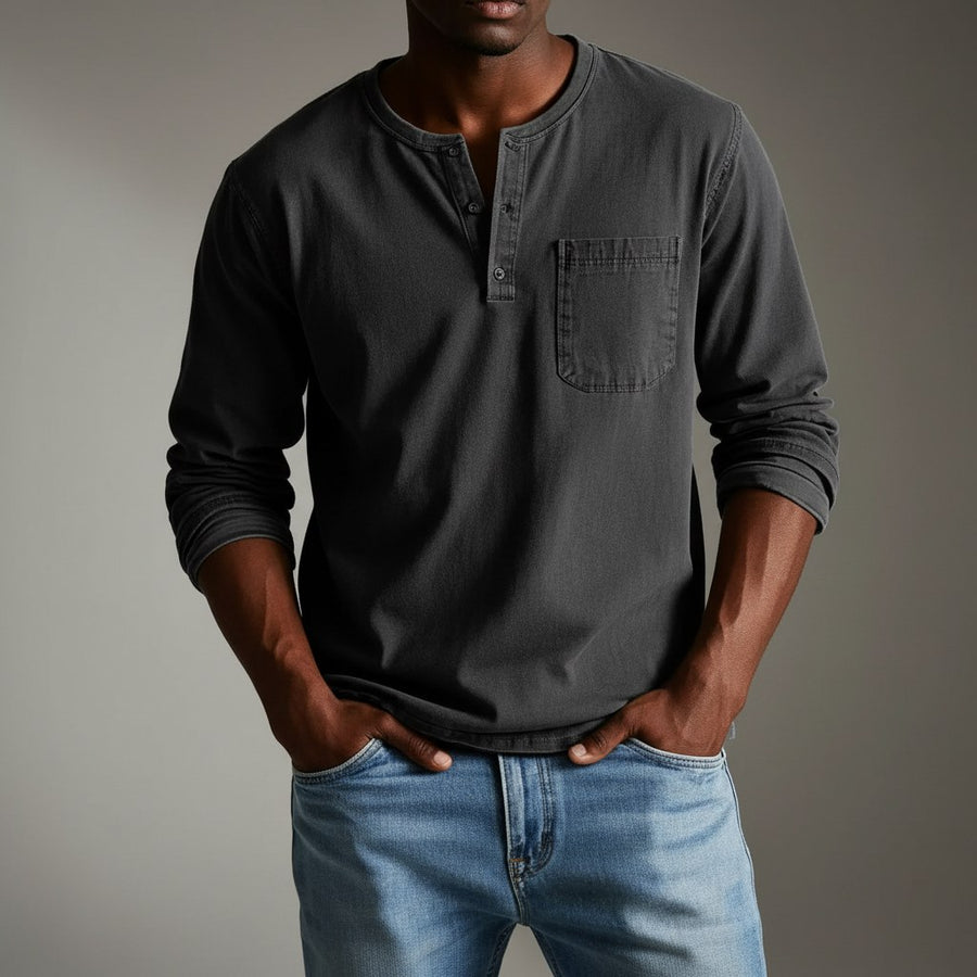 Westmont Henley Shirt in Slate Gray