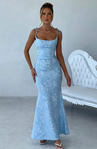 Isolde Maxi Dress – Blue