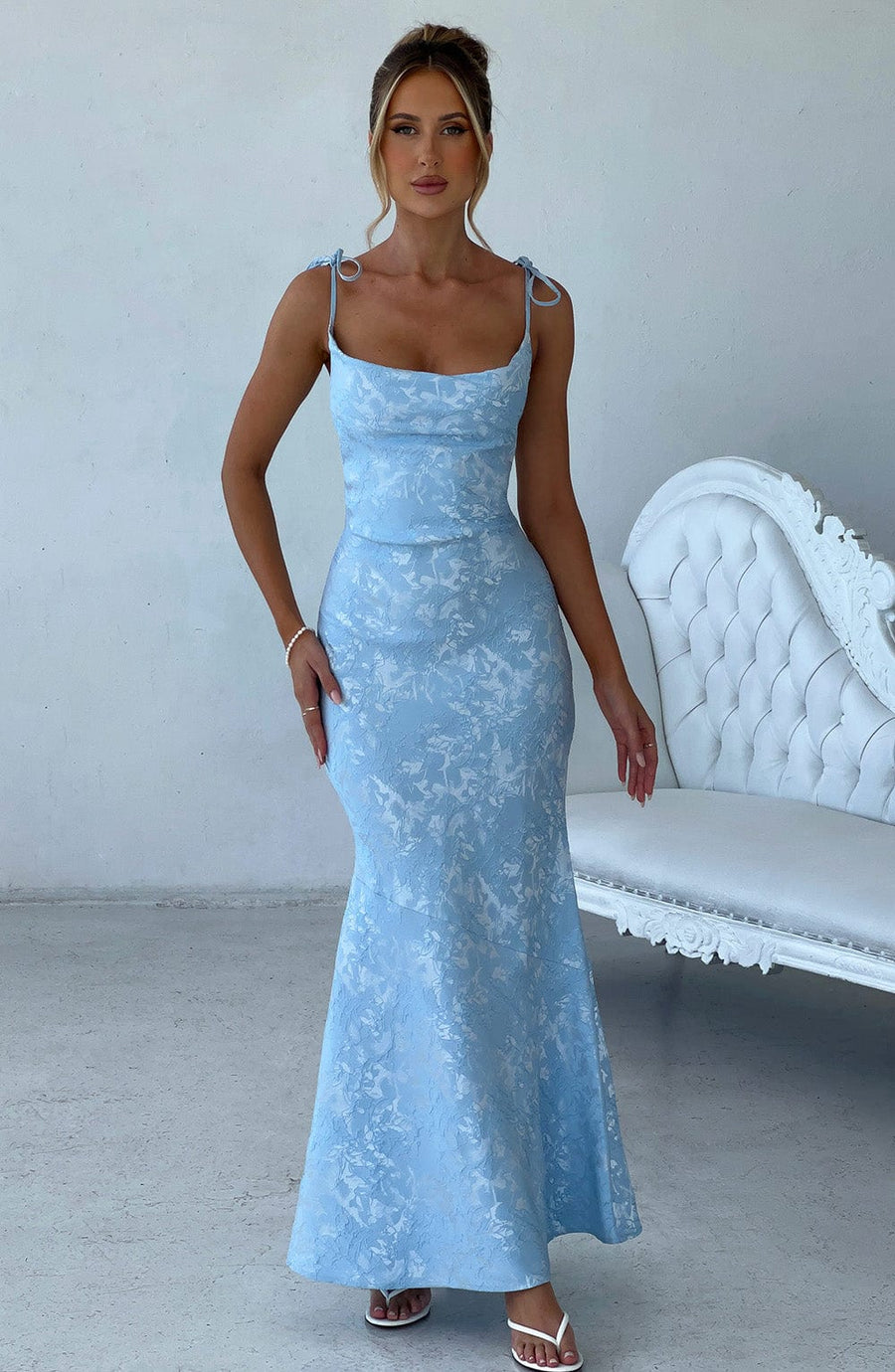 Isolde Maxi Dress – Blue