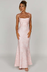 Isolde Maxi Dress – Blush