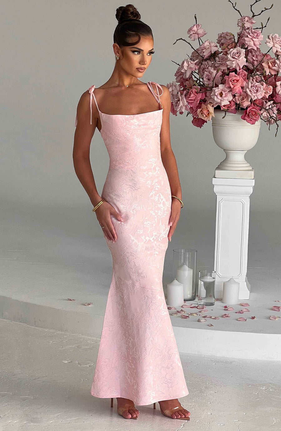 Isolde Maxi Dress – Blush
