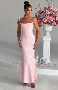 Isolde Maxi Dress – Blush