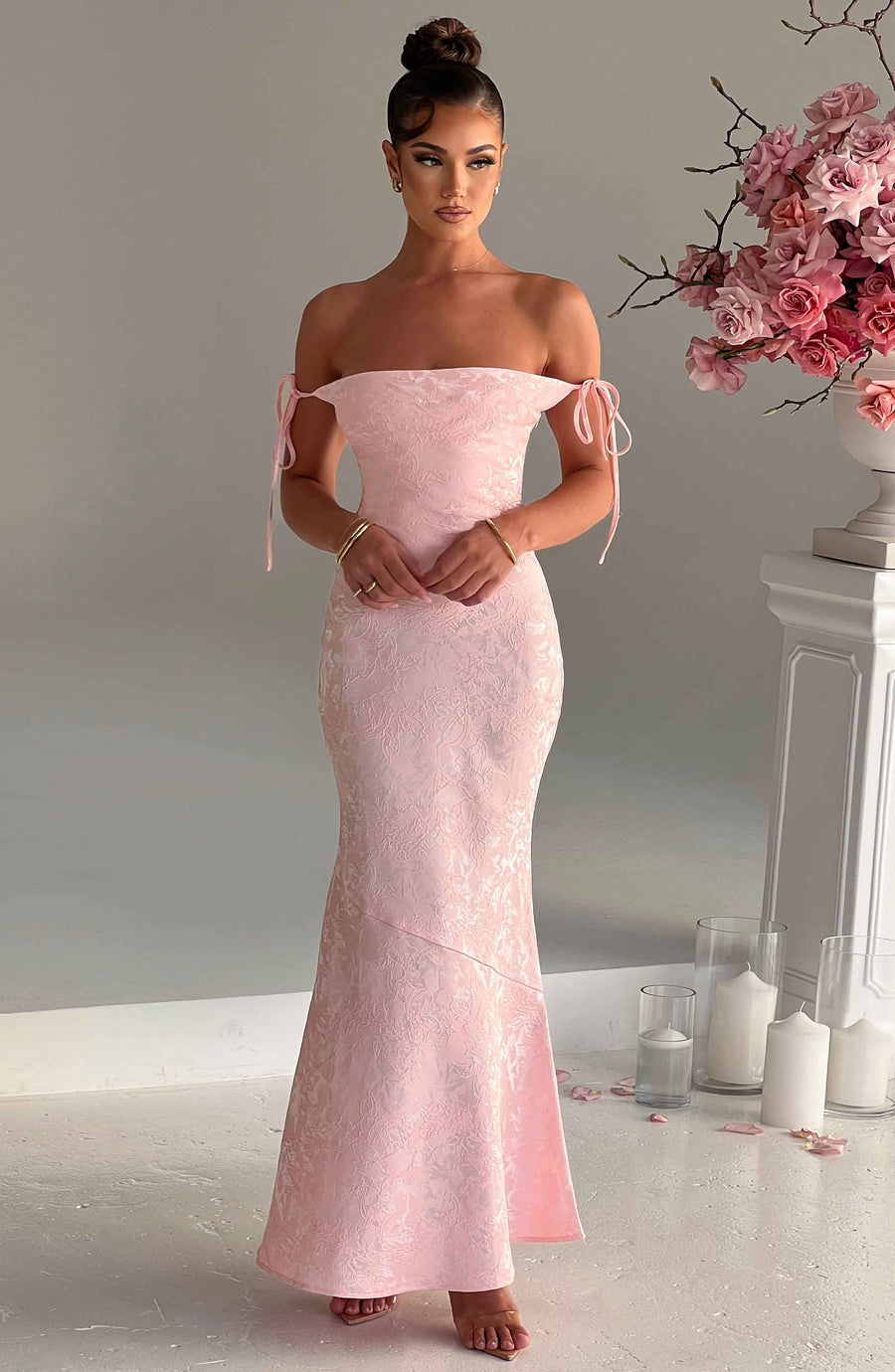 Isolde Maxi Dress – Blush
