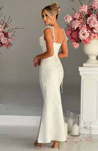 Isolde Maxi Dress – Ivory