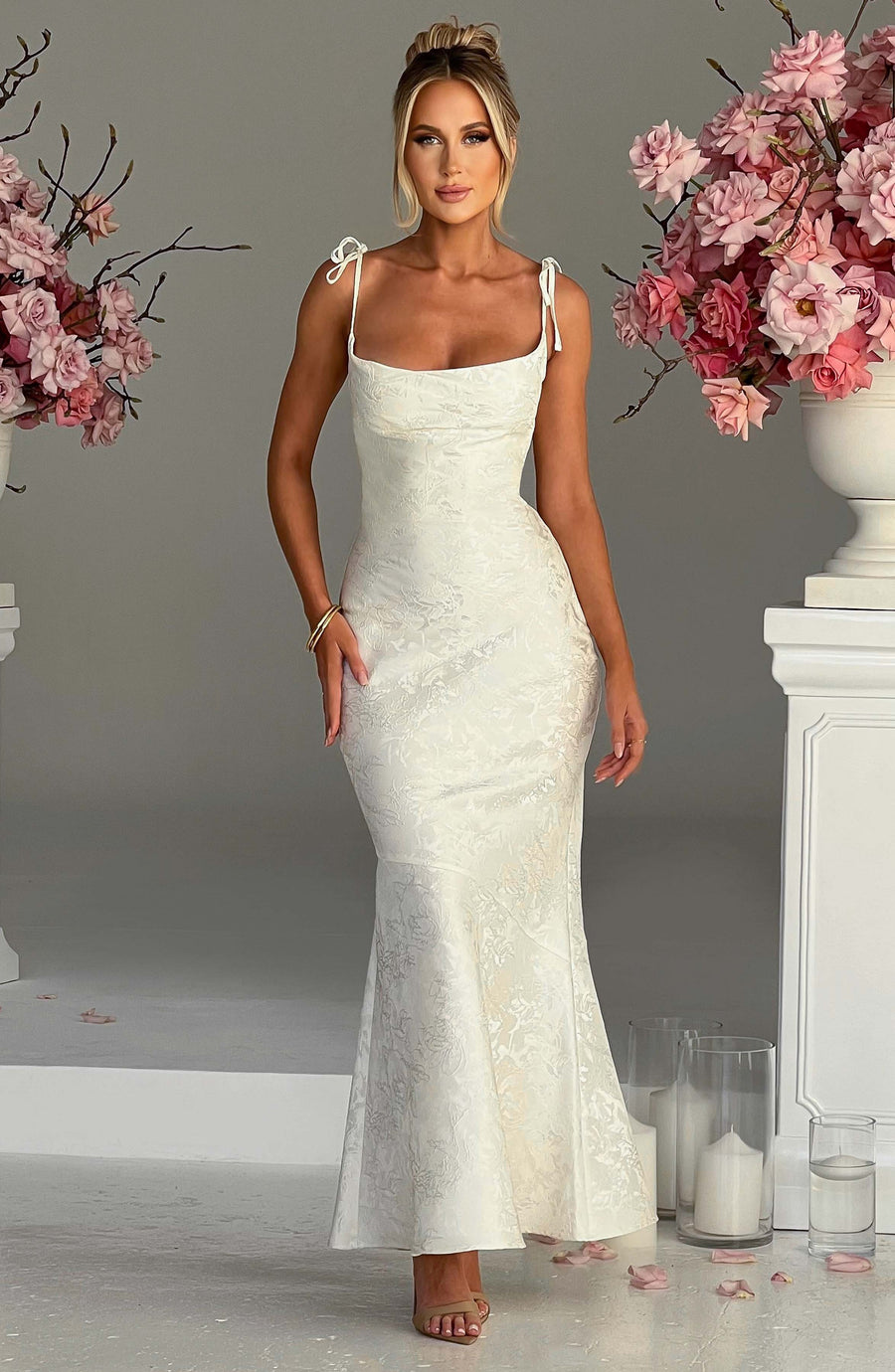 Isolde Maxi Dress – Ivory