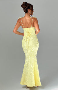 Isolde Maxi Dress – Lemon