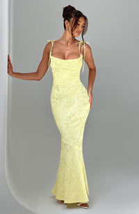 Isolde Maxi Dress – Lemon