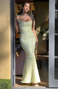 Isolde Maxi Dress – Lemon
