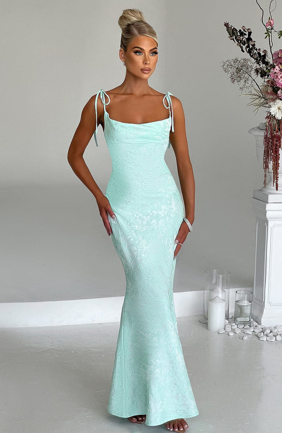 Isolde Maxi Dress – Mint