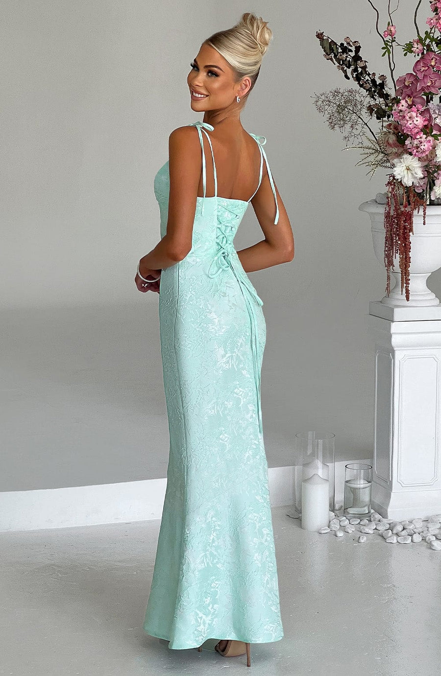 Isolde Maxi Dress – Mint