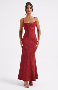 Isolde Maxi Dress – Red