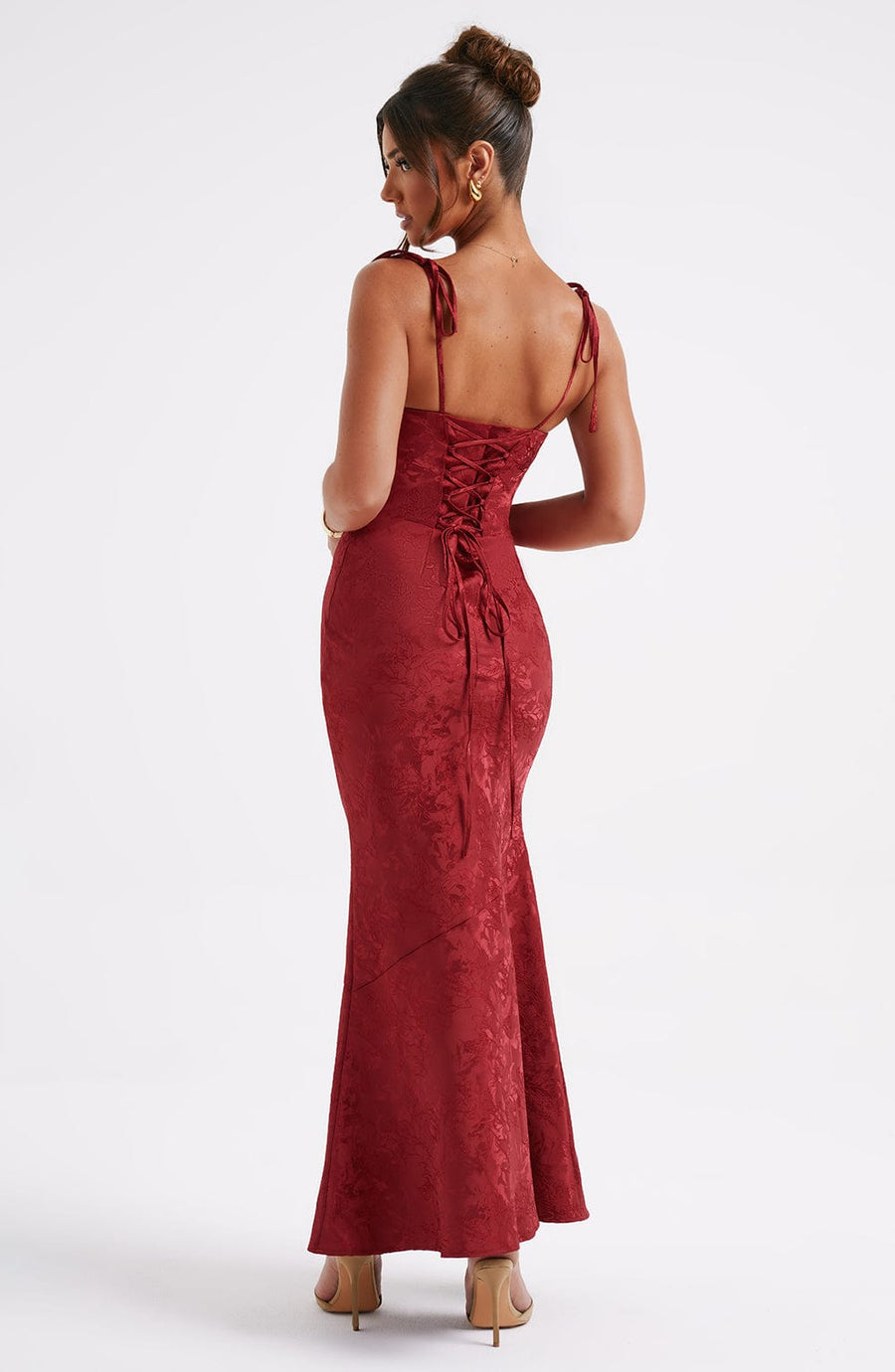Isolde Maxi Dress – Red
