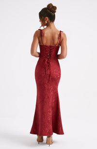 Isolde Maxi Dress – Red
