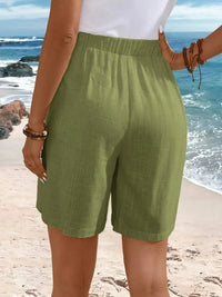 Whitney™ Comfortable Shorts With Buttons in Khaki