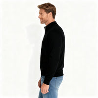 Wiebe Sweater with V-Neck in Black