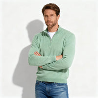 Wiebe Sweater with V-Neck in Green