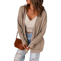 Wilhelmina Casual Cardigan in Khaki