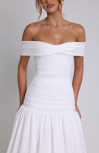 Eva Midaxi Dress – Ivory