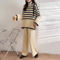 Willa Casual Knit Set in Cream