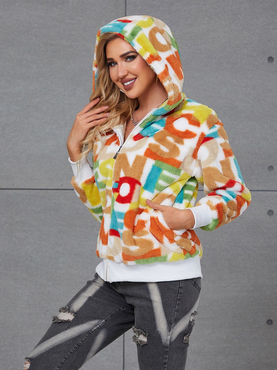 Willa Jacket with Pockets and Hood in Bildfarbe