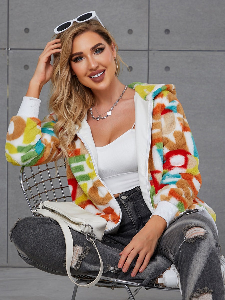 Willa Jacket with Pockets and Hood in Bildfarbe