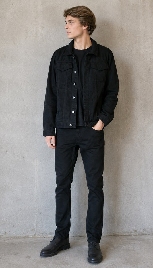 Willem Denim Jacket in Black