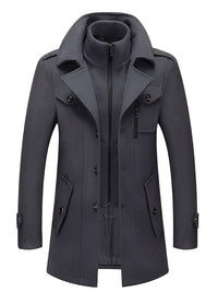 Willem Elegant Trench Coat in Grey
