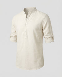 Willem Shirt with Button Front in White