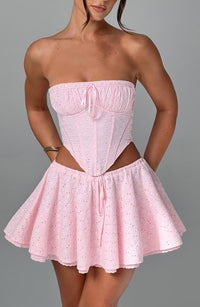 Vicky Mini Skirt - Blush