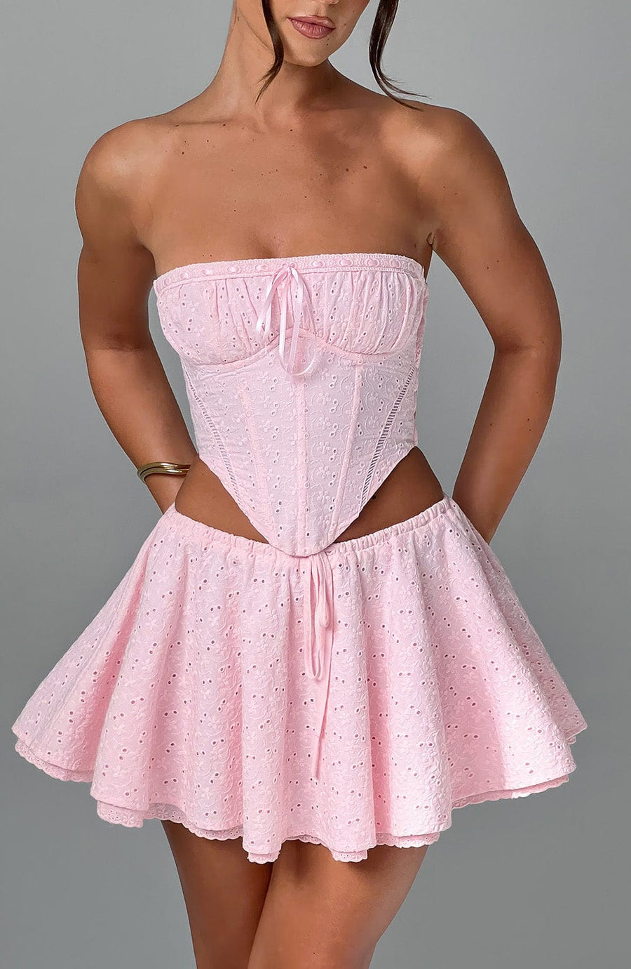 Vicky Mini Skirt - Blush