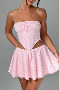 Vicky Mini Skirt - Blush