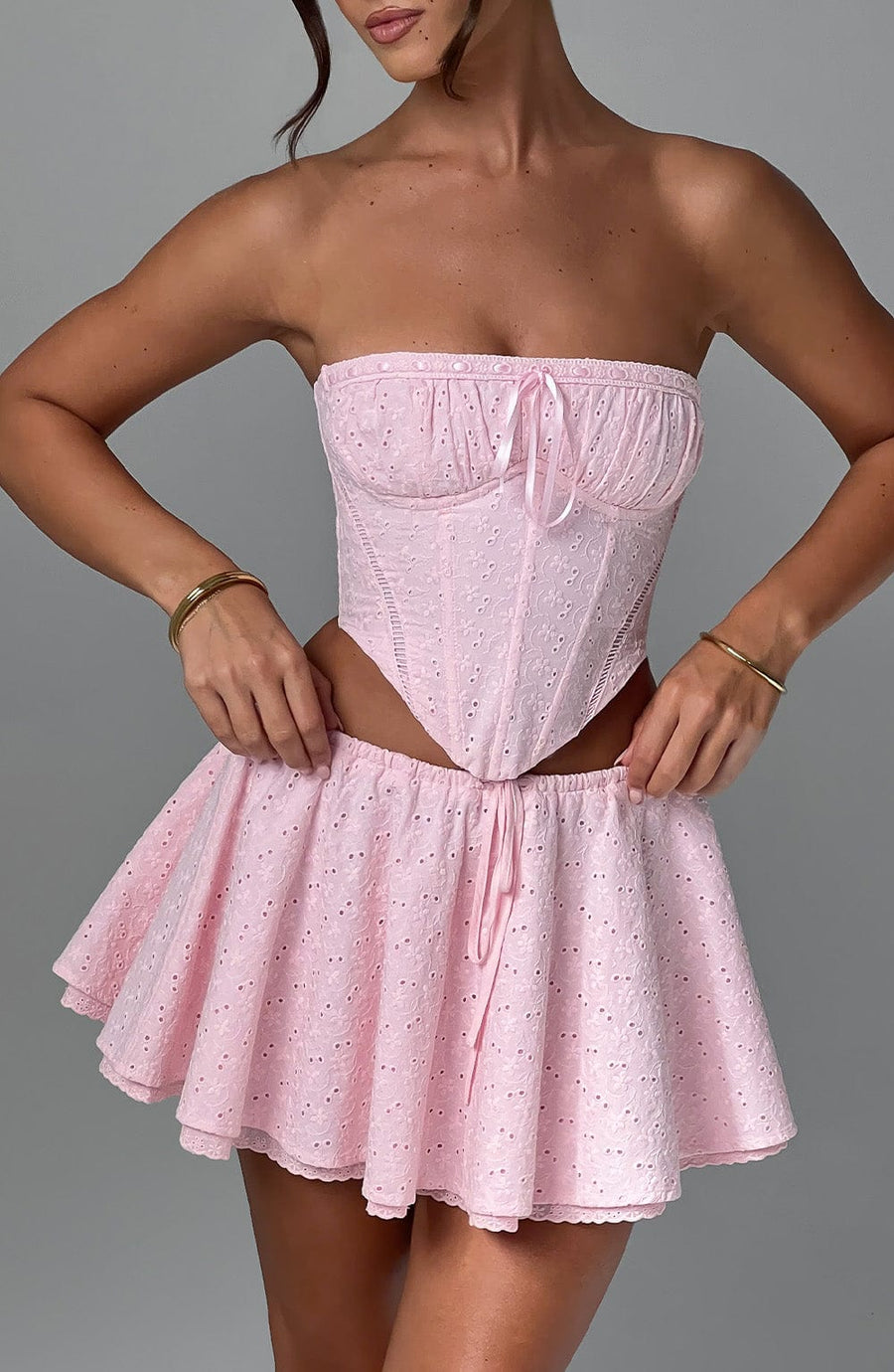 Vicky Mini Skirt - Blush