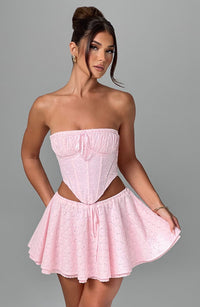 Vicky Mini Skirt - Blush