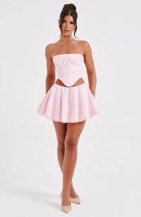 Vicky Mini Skirt - Blush