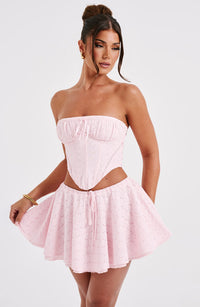Vicky Mini Skirt - Blush