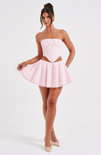 Vicky Mini Skirt - Blush