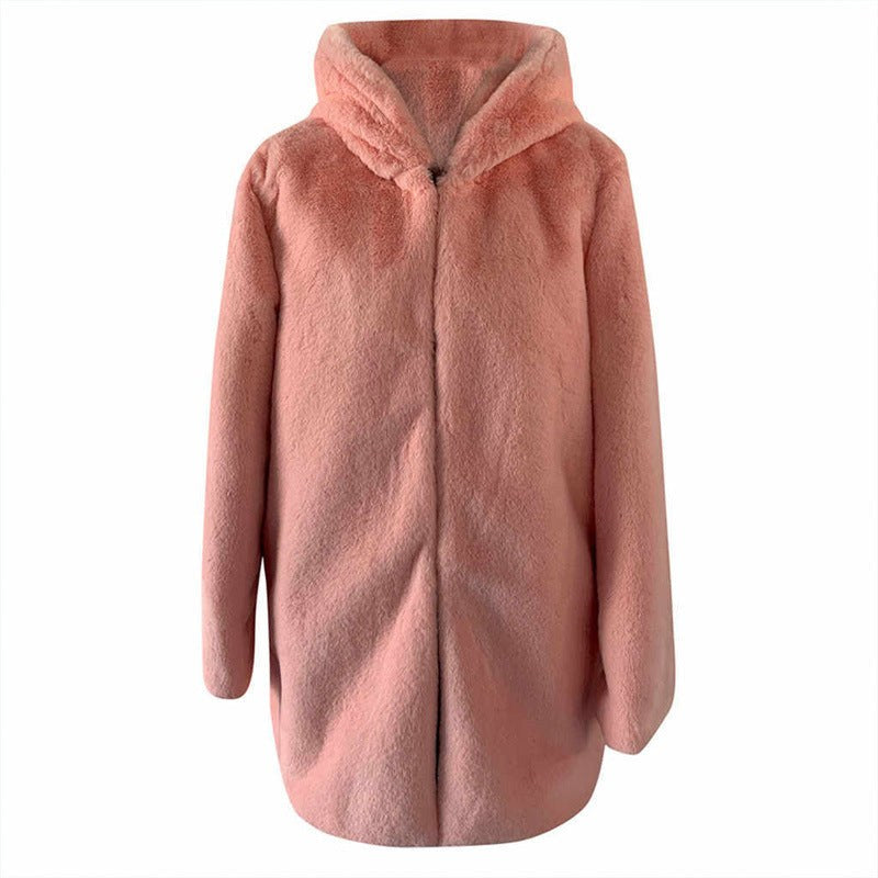 Winona Jacket with Hood in Pink