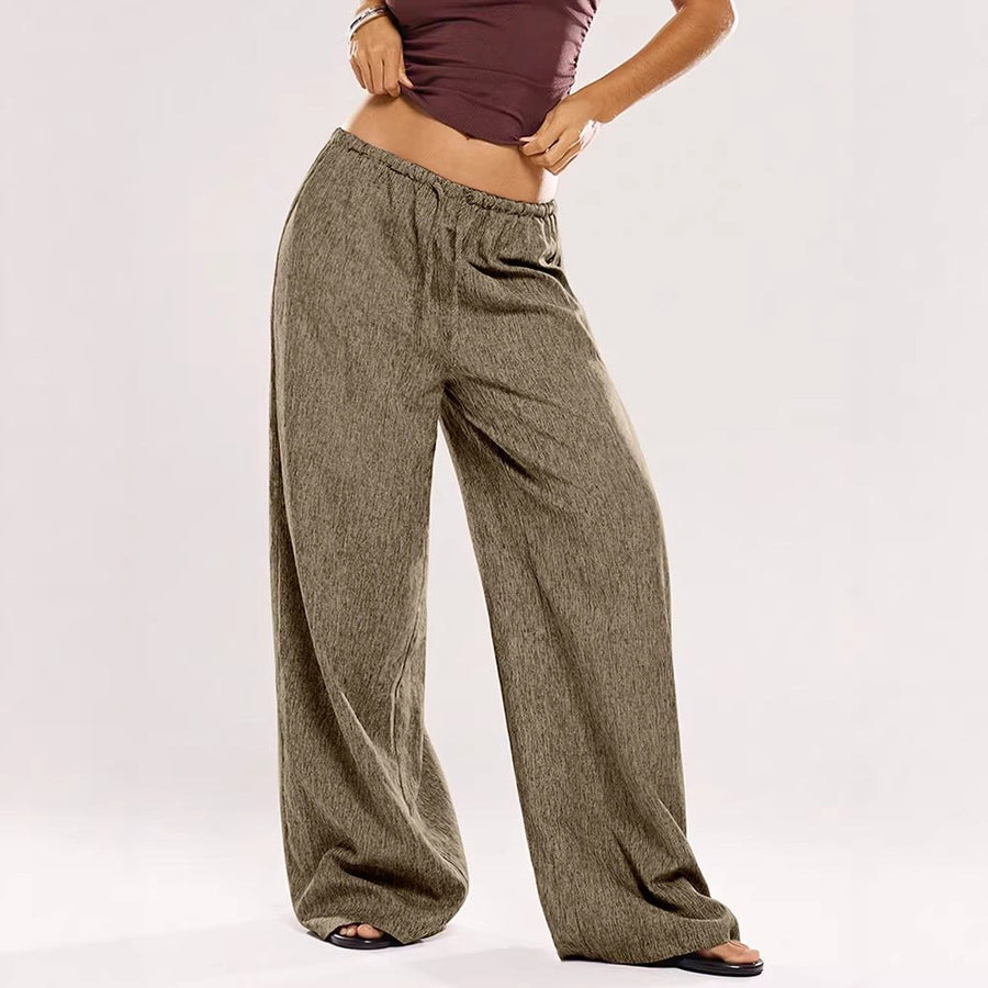 Winona Linen Trousers with Elastic Waist