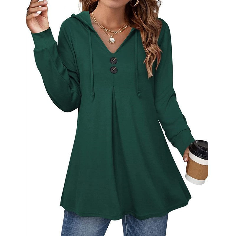 Winona Tunic with Hood in Green