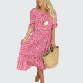 Winsette Women's Tiered Midi Dress
