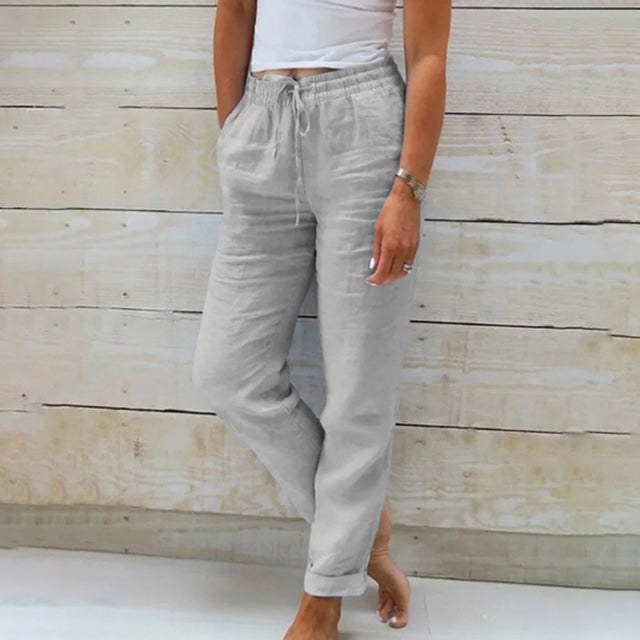 Wolf Casual Cotton Trousers in Grey