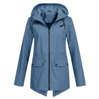 Wolf Jacket with Hood in Blue