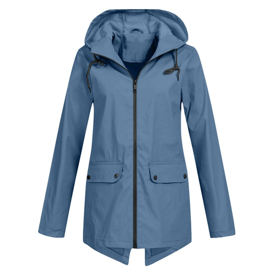 Wolf Jacket with Hood in Blue