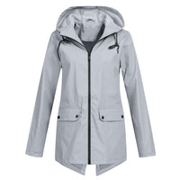 Wolf Jacket with Hood in Grey