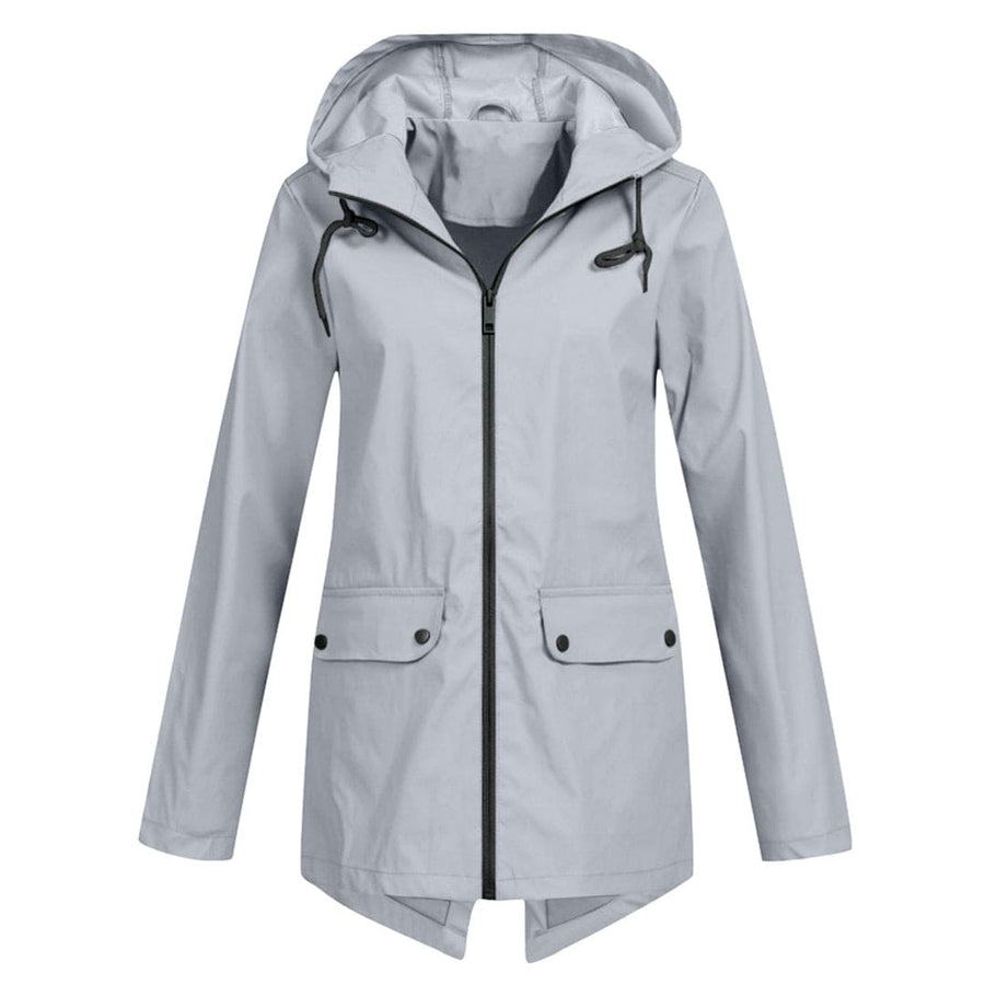 Wolf Jacket with Hood in Grey