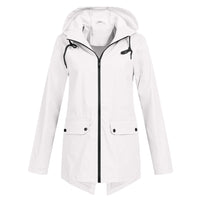 Wolf Jacket with Hood in White