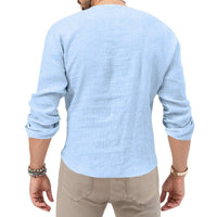Wolf Linen Shirt with Side Split